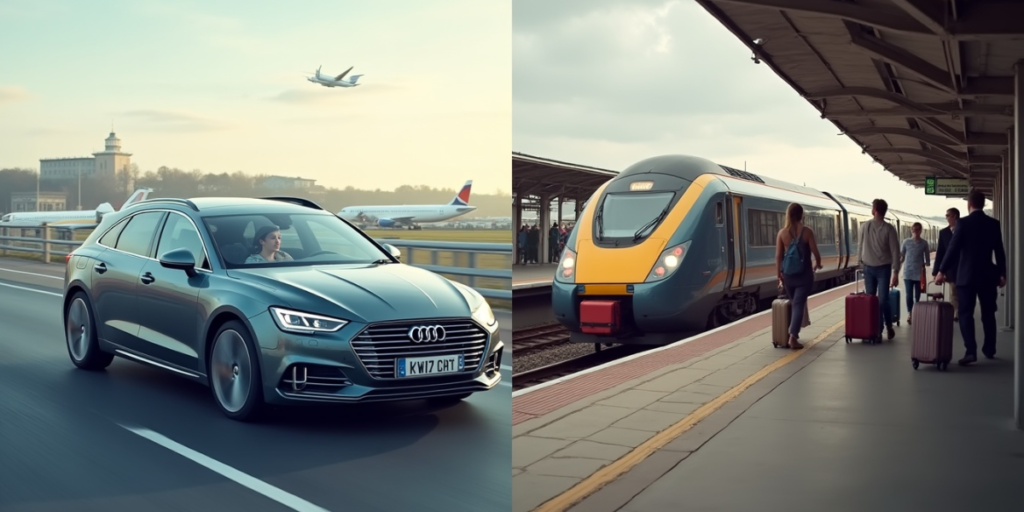 Private Hire vs Train from Cambridge to London Airports