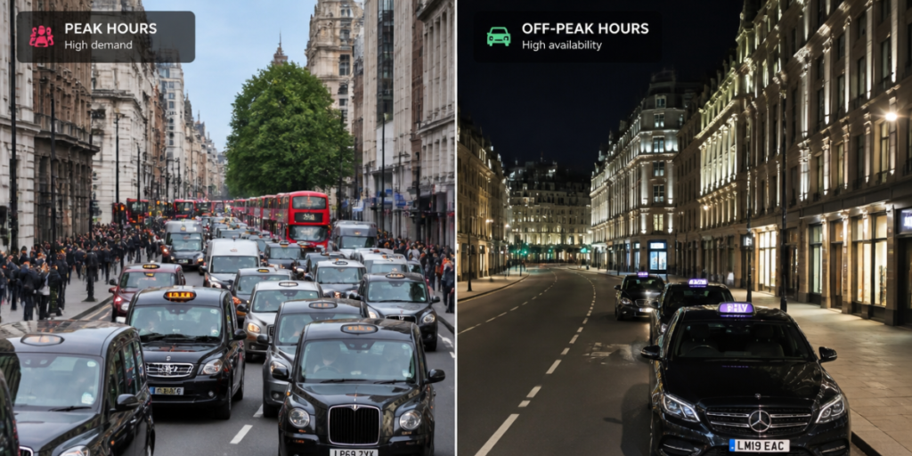 Peak vs Off-Peak Taxi Pricing Explained